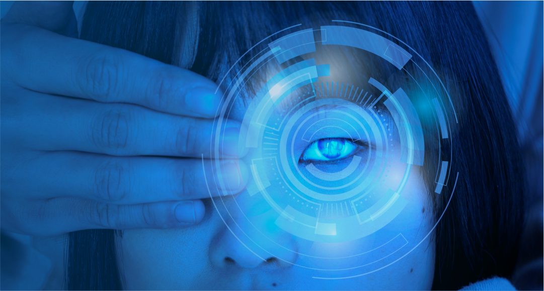 Imagem institucional do Hospital Átrios sobre o Dia da Saúde Ocular, com criança em exame de visão e mensagem sobre a importância de cuidar da visão e da saúde.