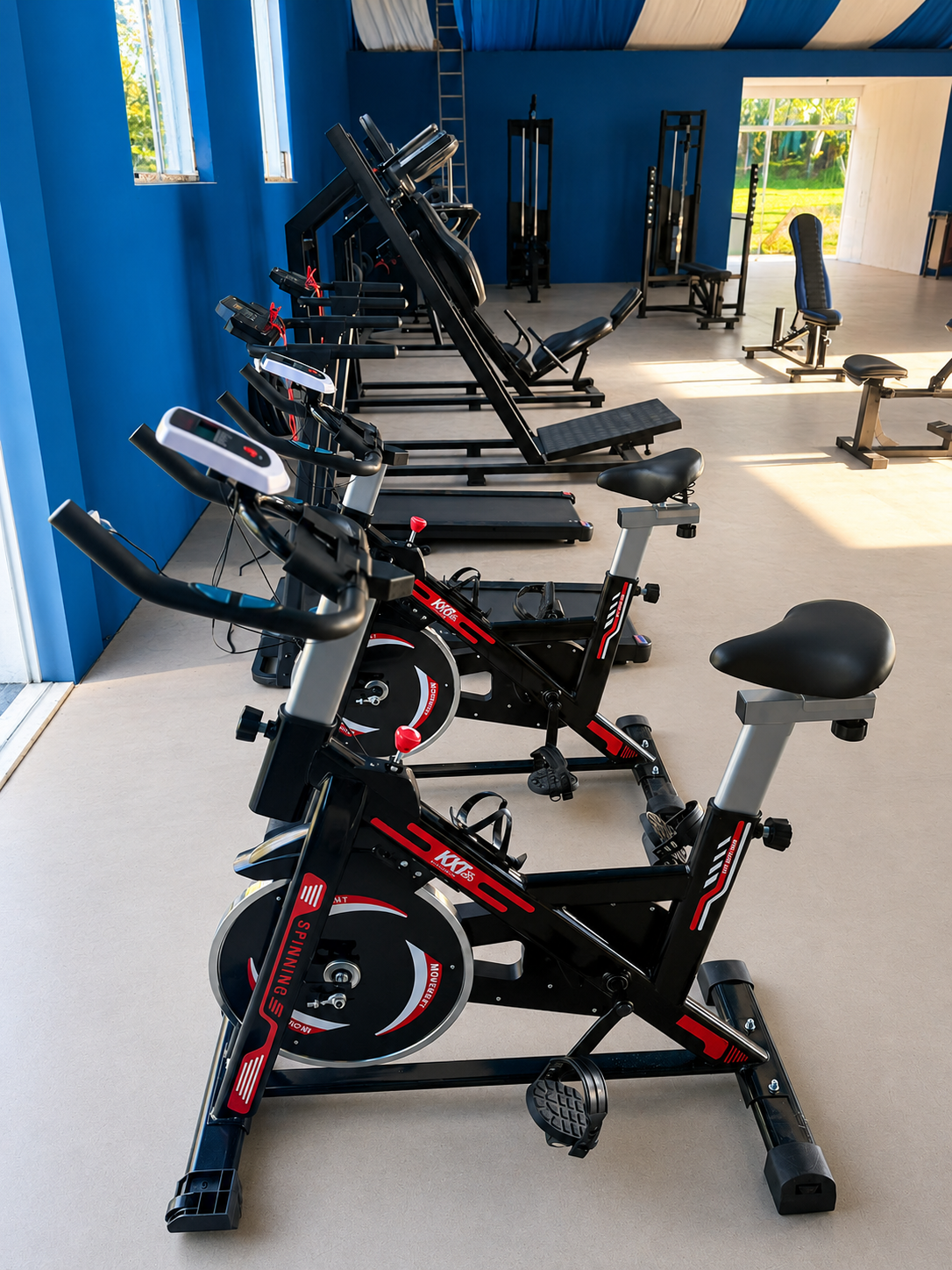 Equipamentos da area de musculacao do Hospital Atrios